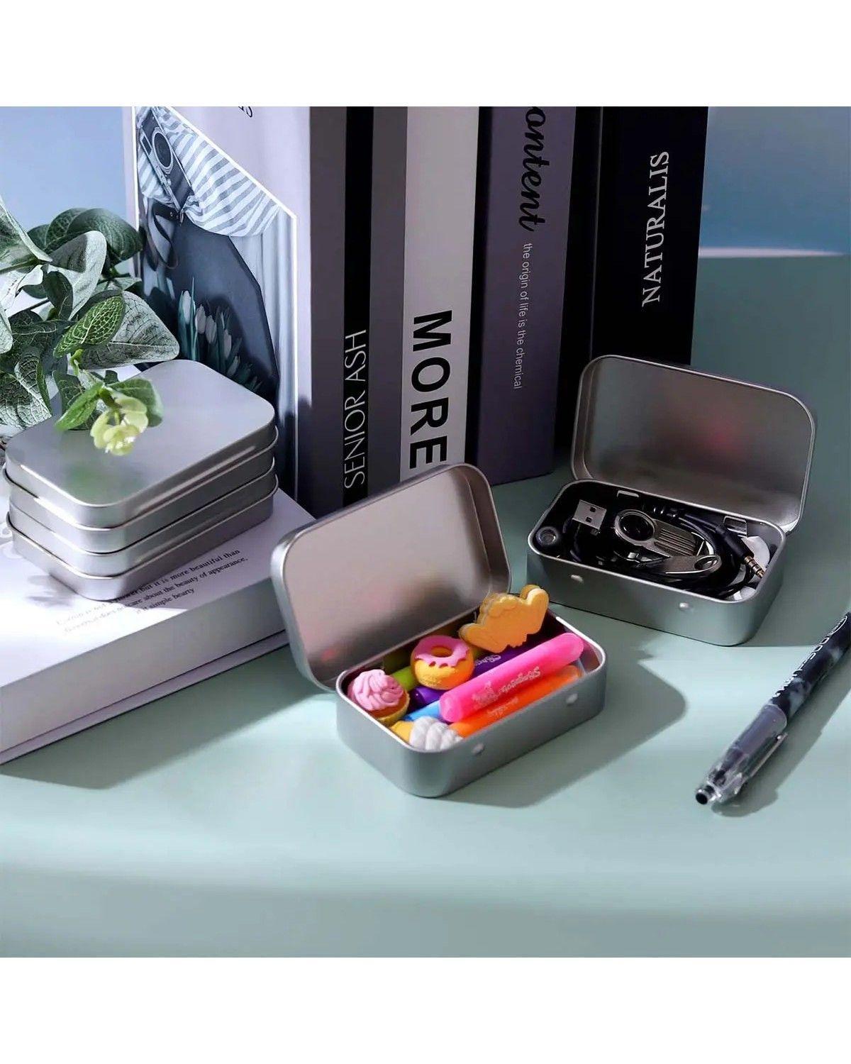 12 Caja Organizadora Pequeña De Metal Para Monedas 9.5×6 Cm-3