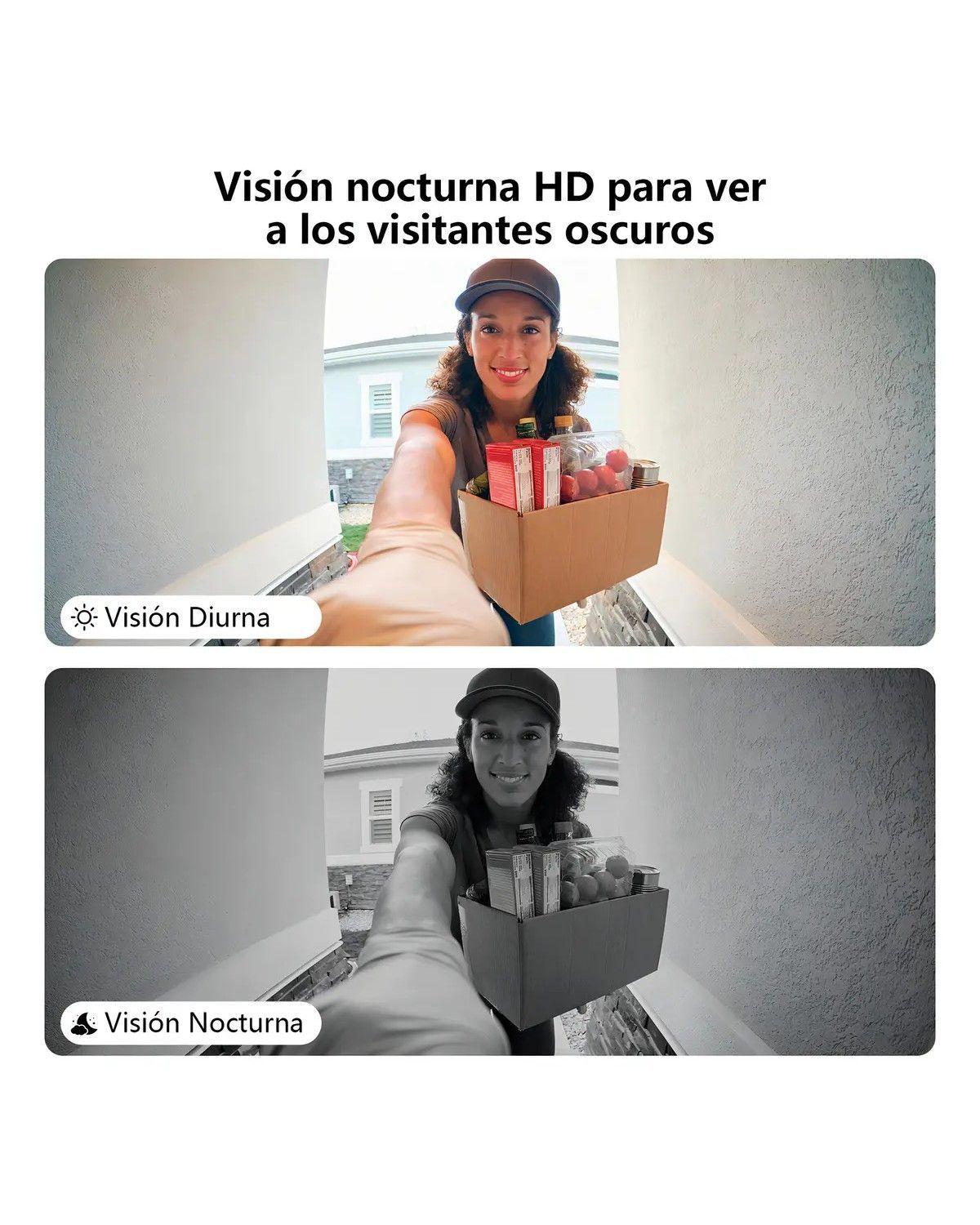 Timbre Inalámbrico Exterior Wifi Cámara 1080p Casa Seguridad-3