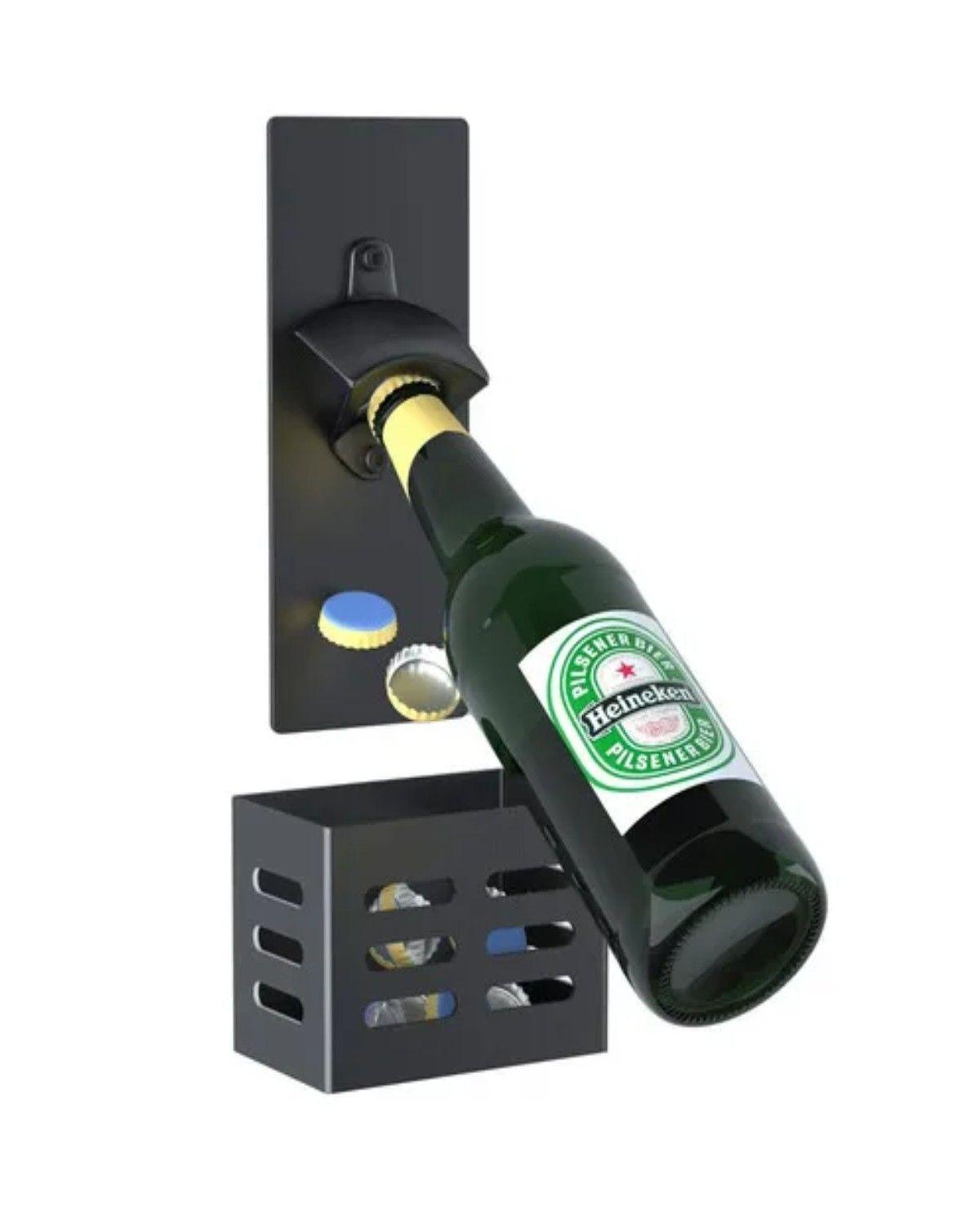 Abrebotellas Magnético Con Captador De Tapas-0
