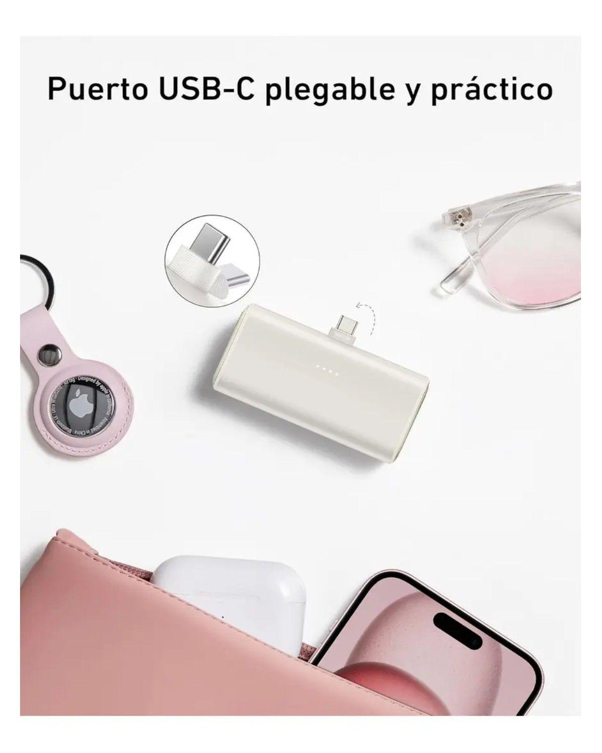 Cargador Portátil Power Bank Nano, 5000mah 22.5w, Batería Externa para Celular con Integrado-2