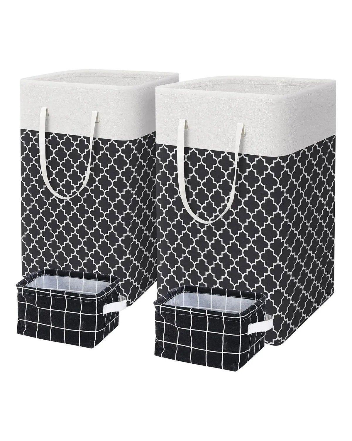 4 Cesto Grande Ropa Sucia Y Lavandería Plegable,(2x75l+2x5l)-0