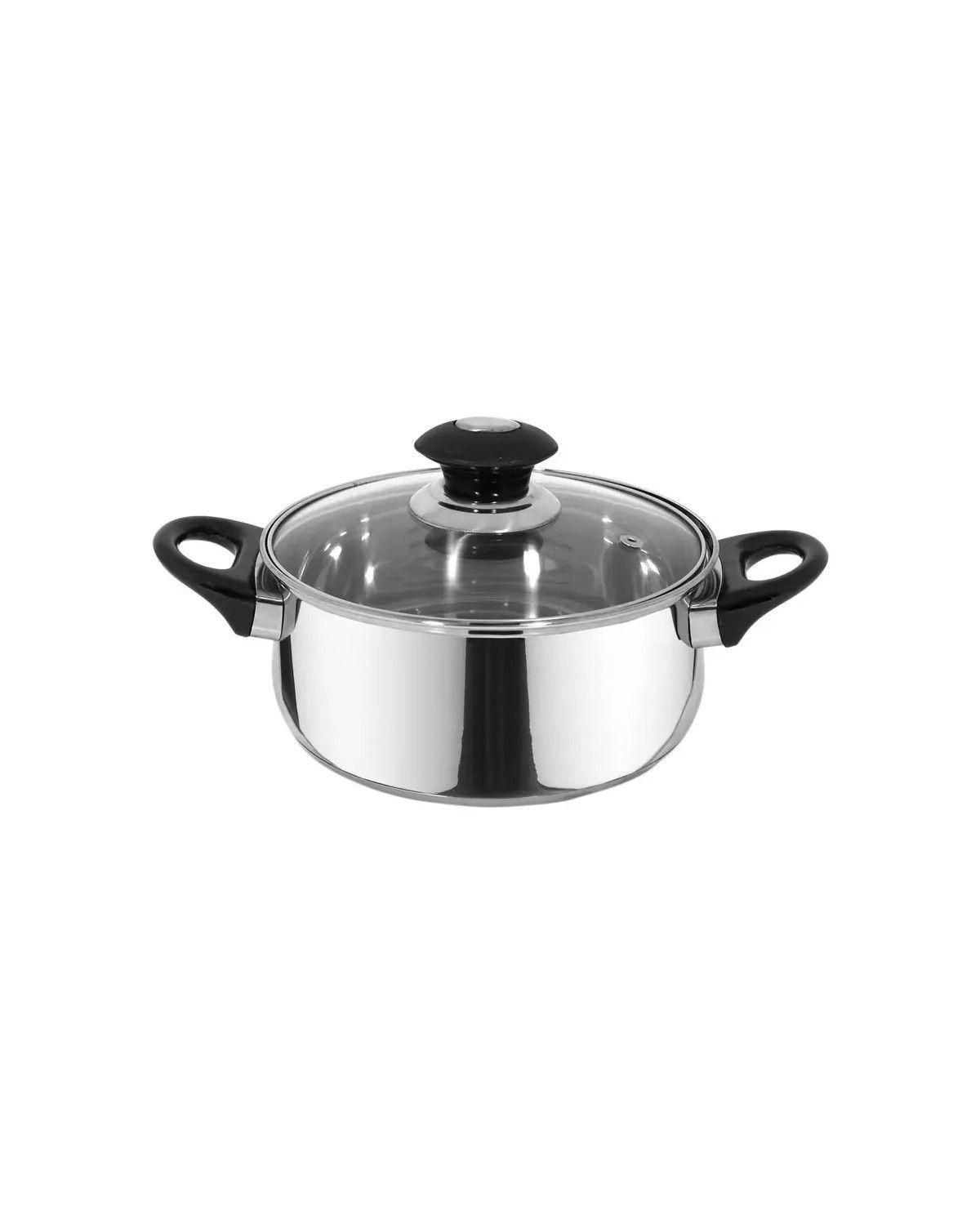 Batería De Cocina 5 Piezas Acero Inoxidable Color Plateado-3