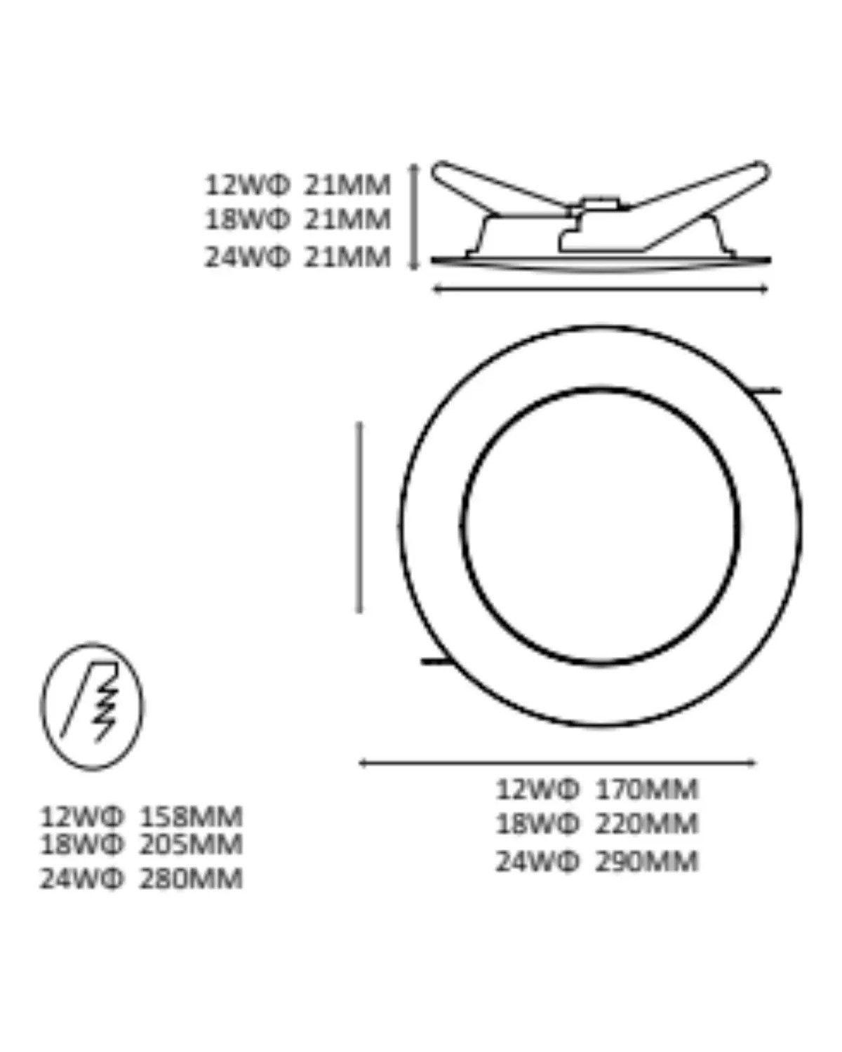 X10 Foco Lampara Panel Led Embutido 18w Fría/cálida/neutra Color Luz Fria-3