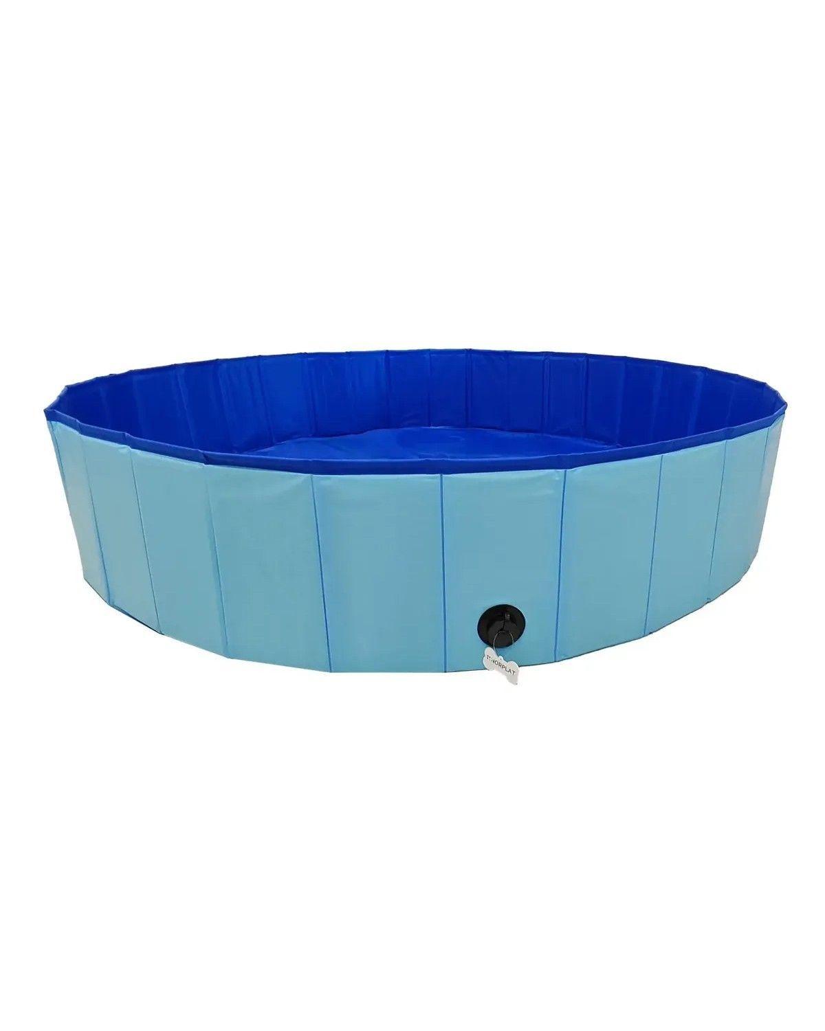 Piscina Para Perros Plegable Verano Mascotas 160x30 -2