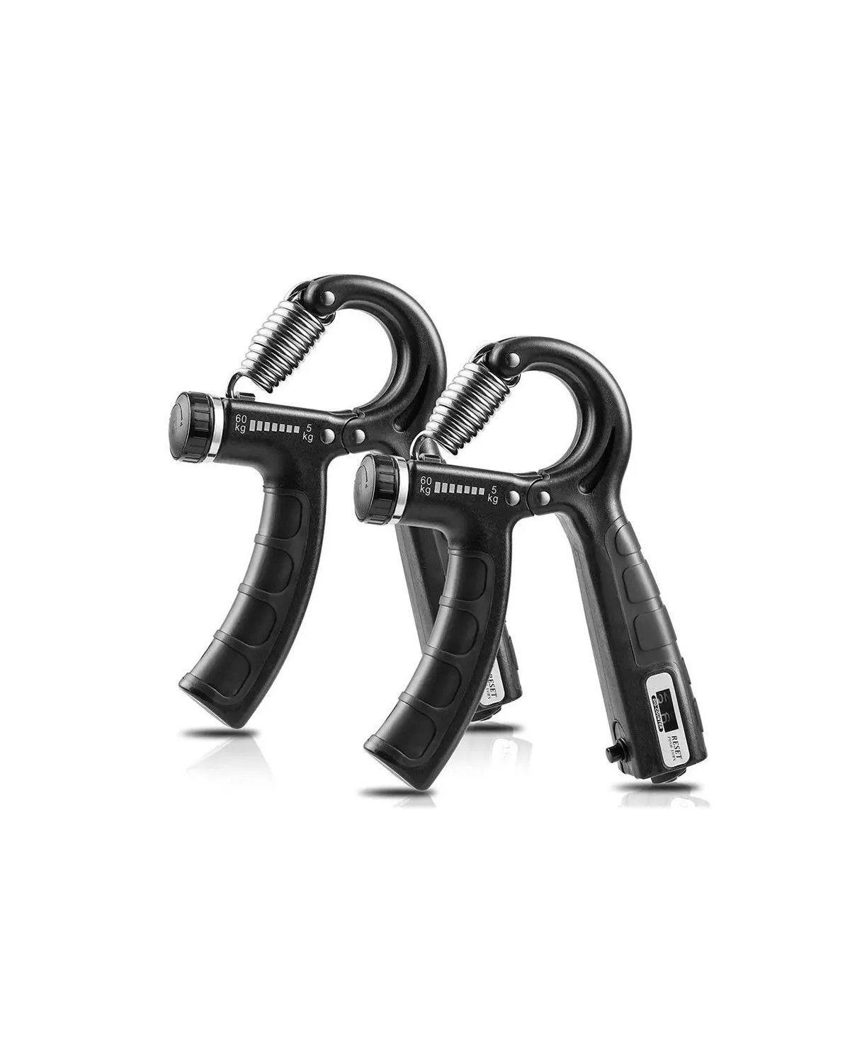 Hand Grip Ejercitador de Manos Fitnics Ajustable 5 a 60 Kg Color Negro-0