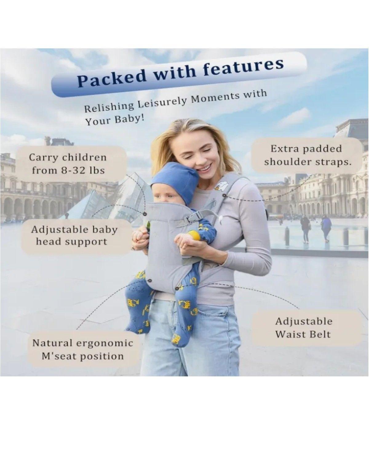 Portabebé De Viaje 4 En 1 Para Bebés Portátil Multifuncional-3