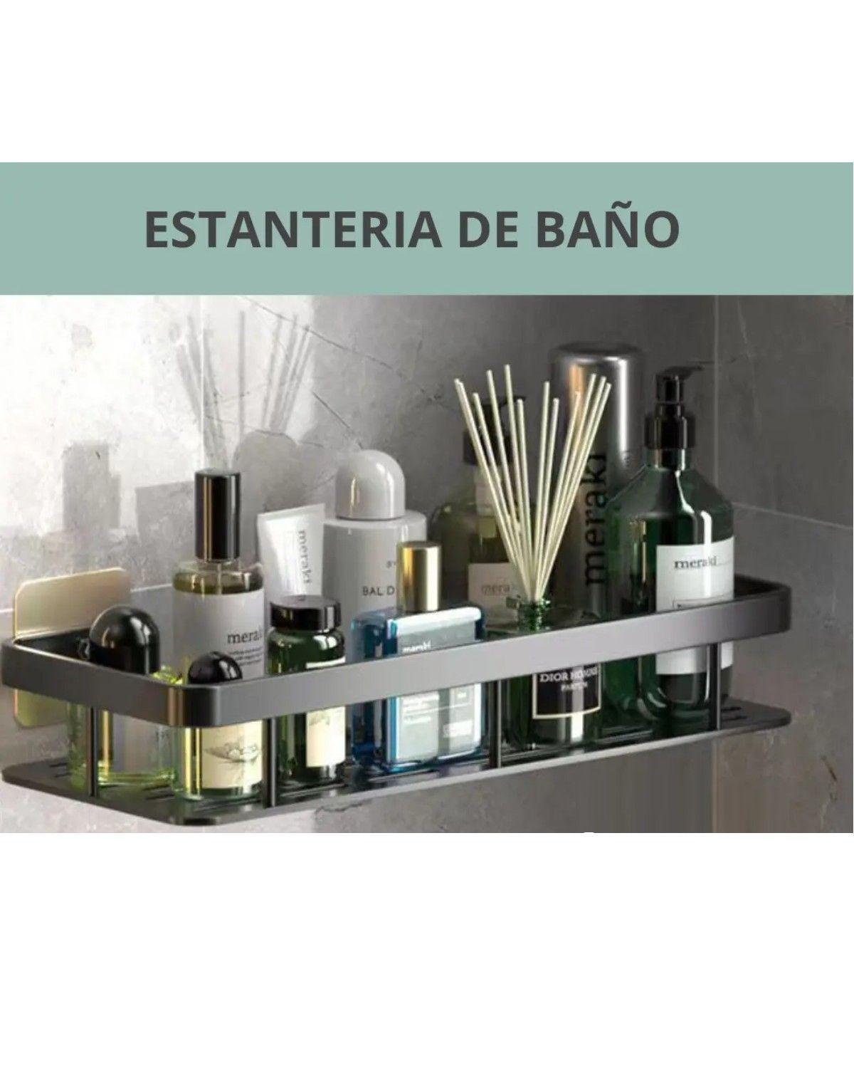 Repisa Organizador De Ducha - Multiuso Negro-0