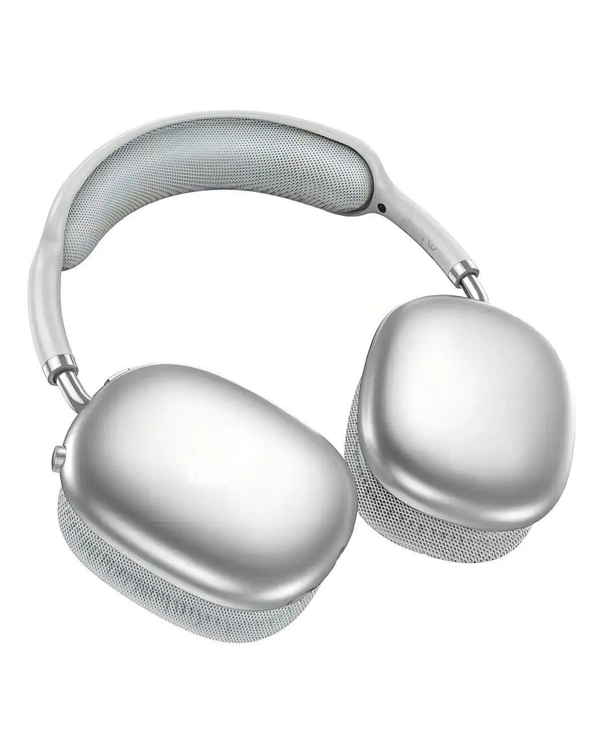 Audifonos W35 Air Over Ear Bluetooth Silver Color Plata-1