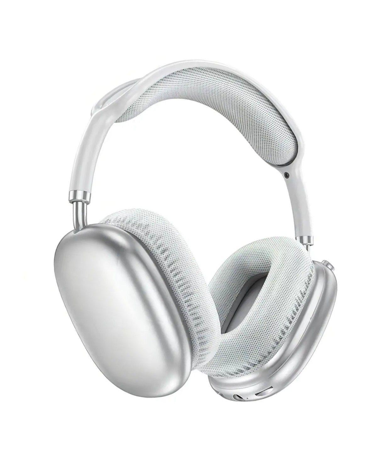 Audifonos W35 Air Over Ear Bluetooth Silver Color Plata-2