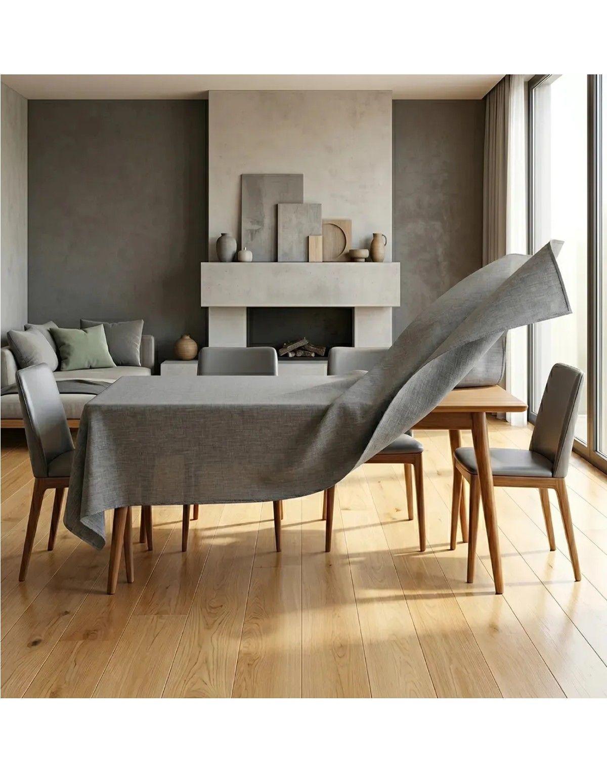 Mantel Rectangular Antimanchas 220x140 cm Para Mesa Comedor-0