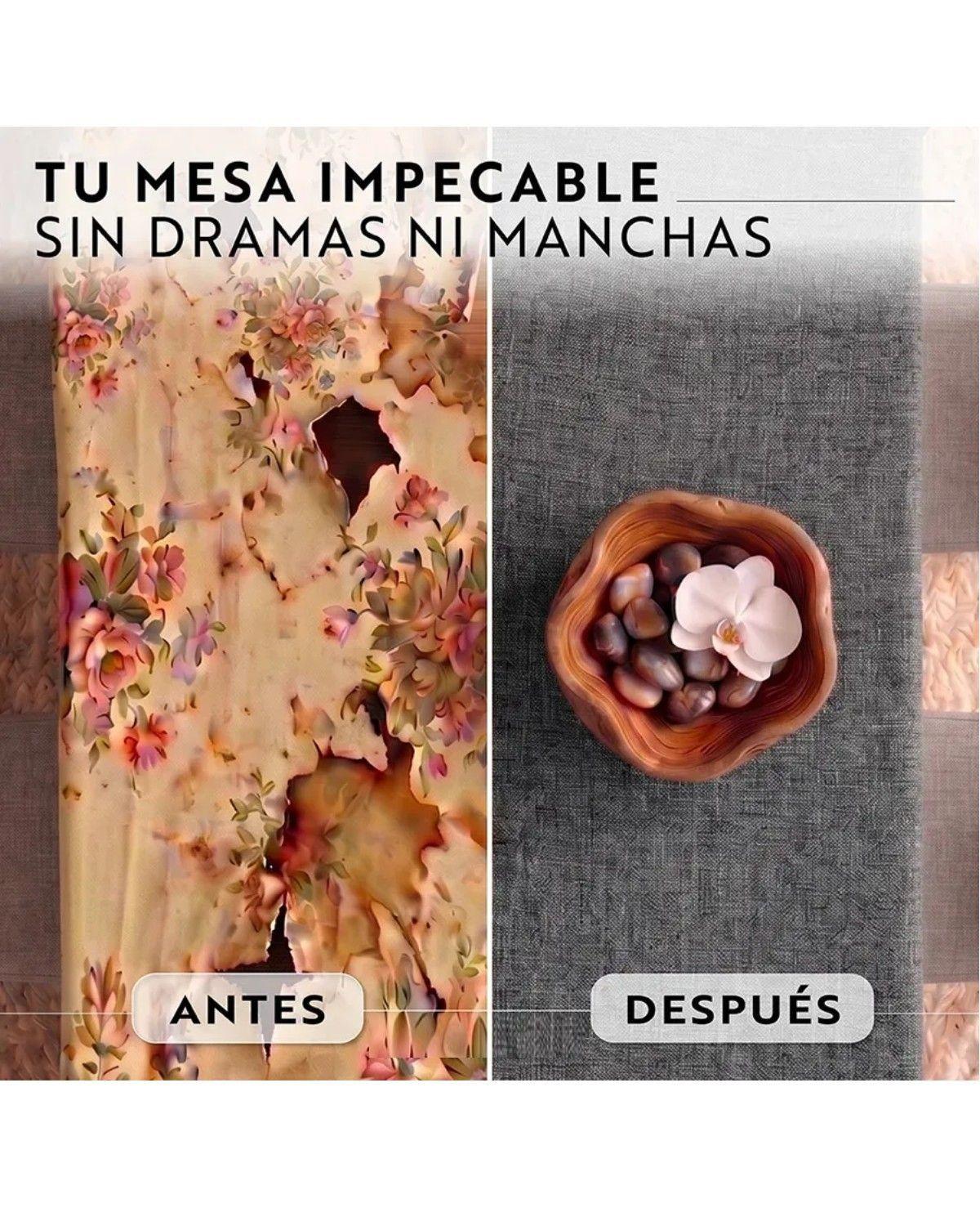 Mantel Rectangular Antimanchas 220x140 cm Para Mesa Comedor-1