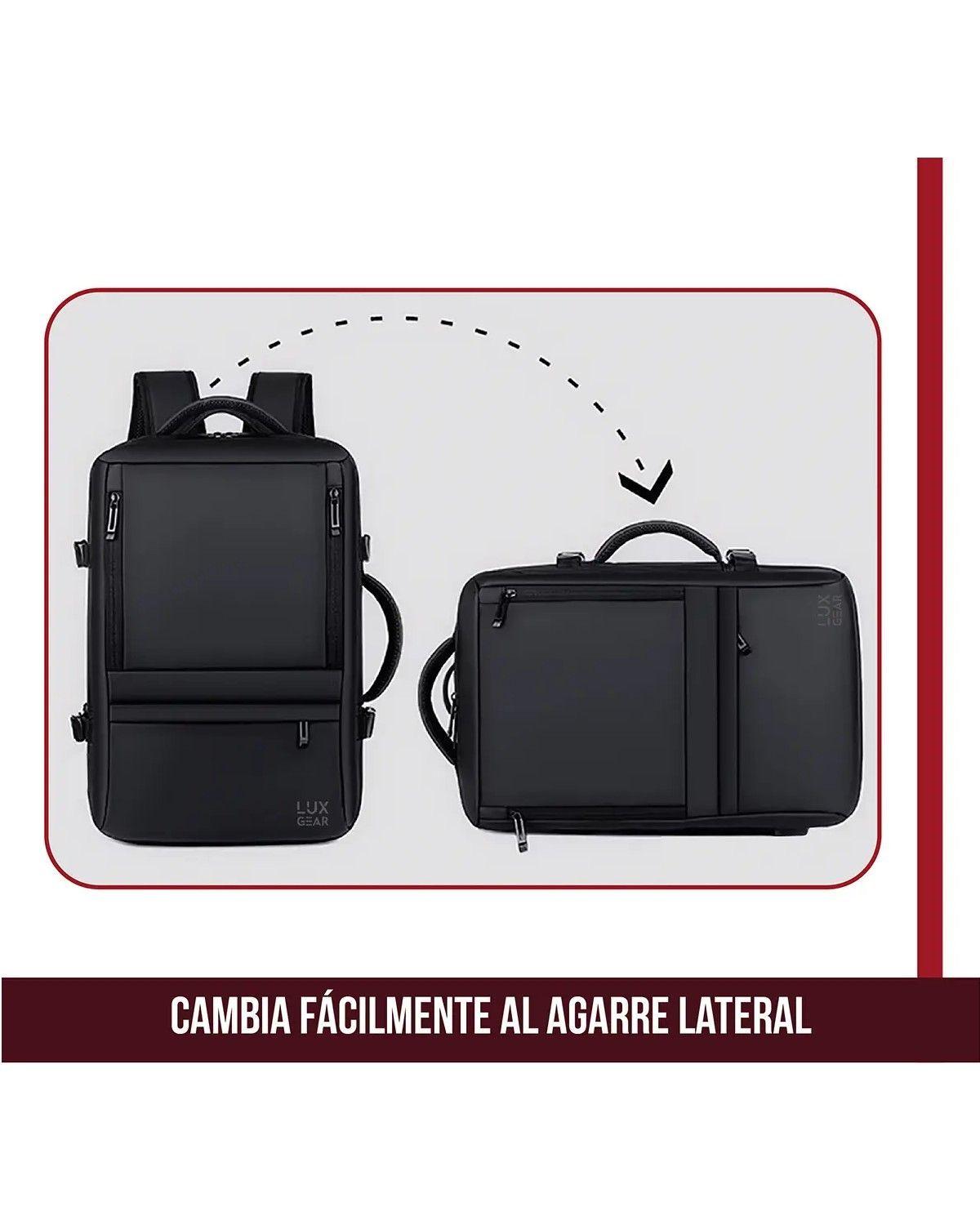 Mochila Maleta Viaje Cabina Notebook Impermeable 48l Negro-2