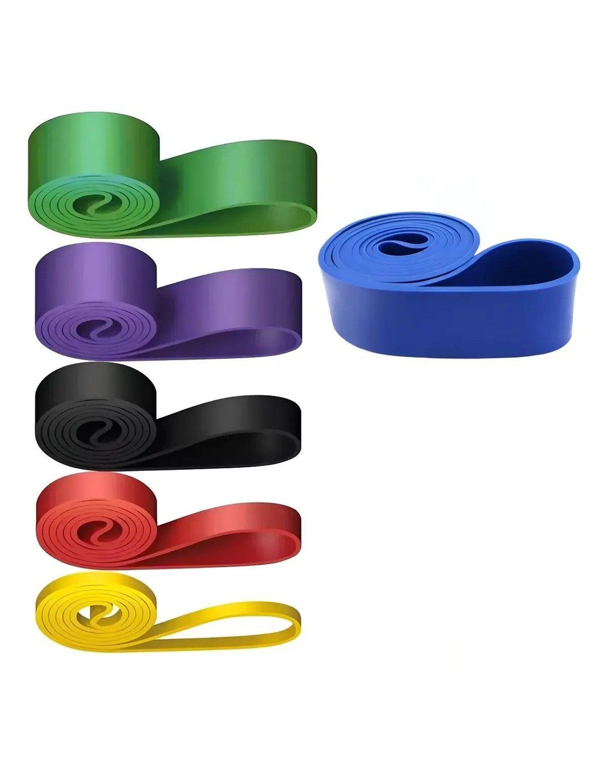 Kit 6 Power Bands Banda Elástica De Resistencia Pull Up Gym-0