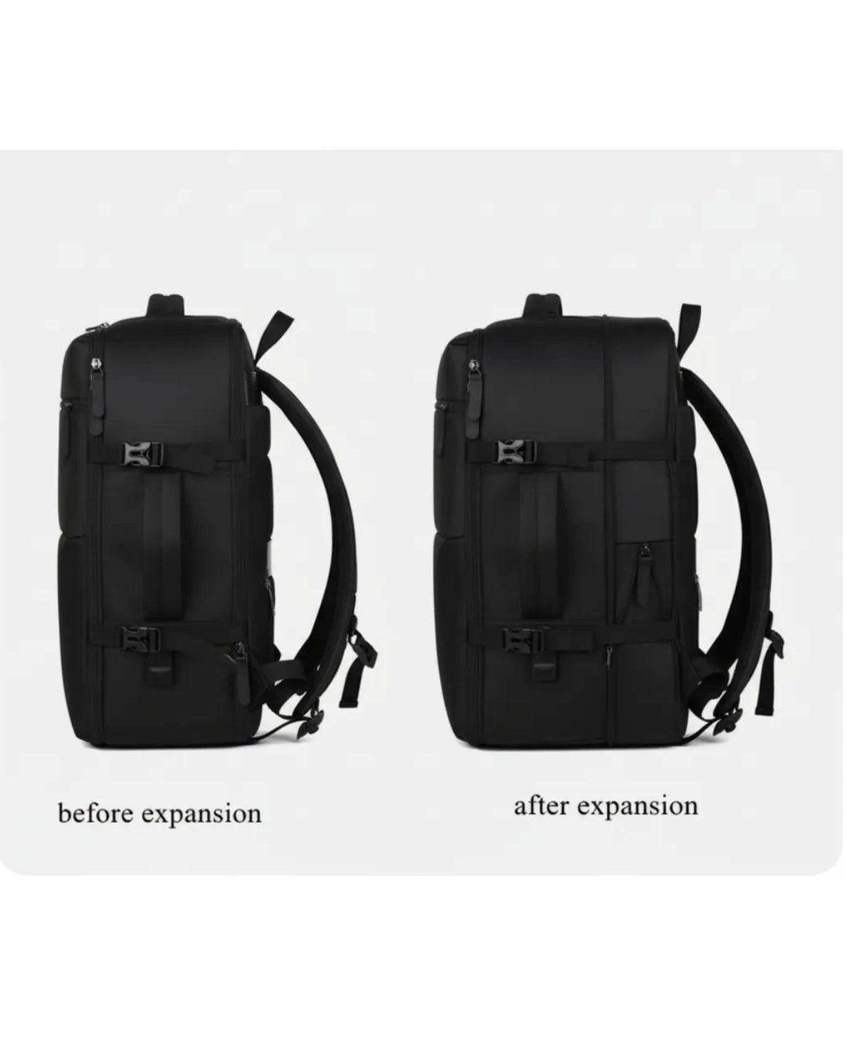 Mochila Viral Tiktok 35l Cabina Viaje Avion Expandible-1