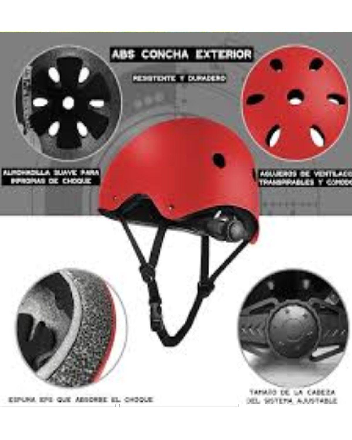 Casco Bicicleta Urbano, Bici, Skate, Roller 250gr./ Forcecl Color Rojo Opaco Talla Standar-2