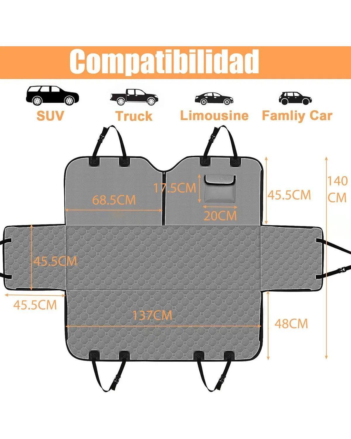 Cubre Asiento Mascota Auto Perro Alfombrilla Para Coche-1