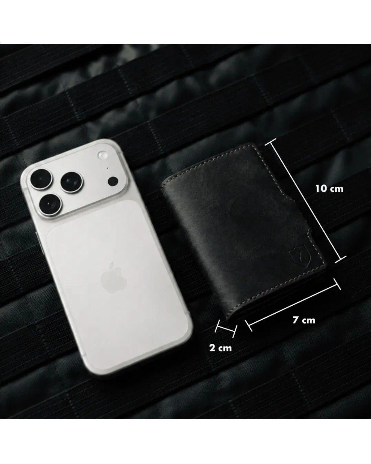Billetera y Tarjetero | Modelo Deluxe | Color Negro con Protección RFID-2