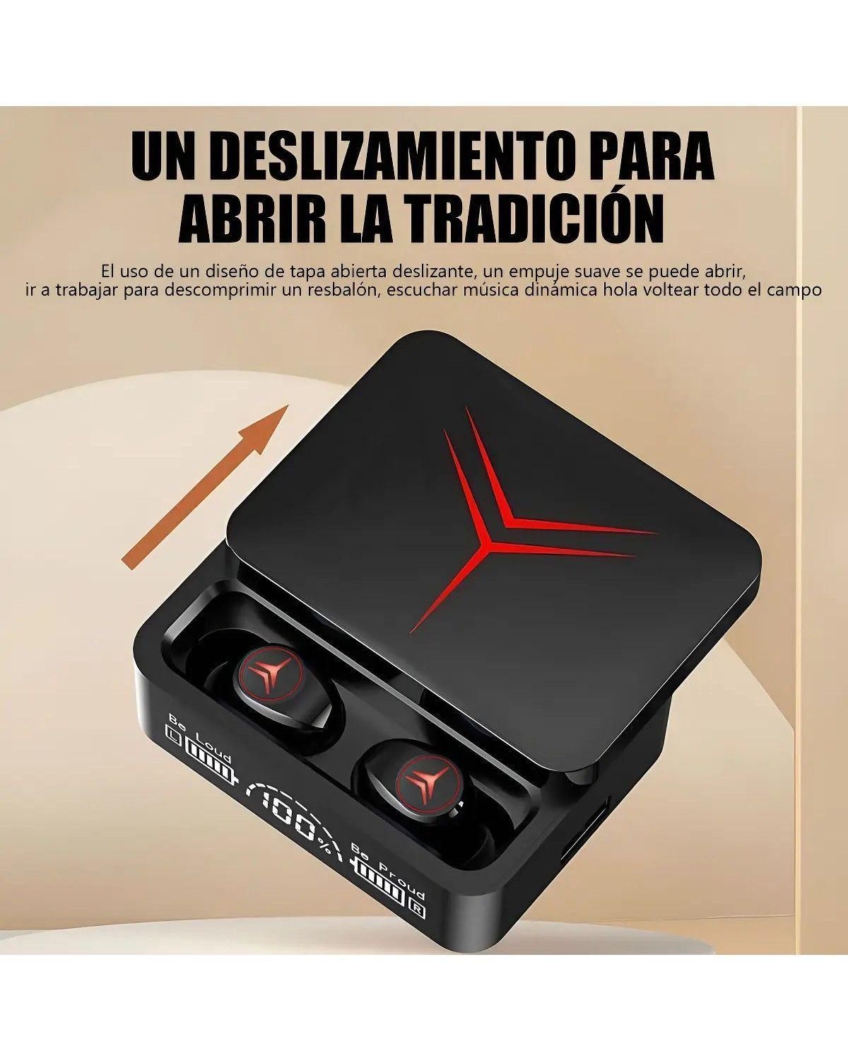 Audifonos Bluetooth Power Bank 3 En 1, Elegante Negro-2