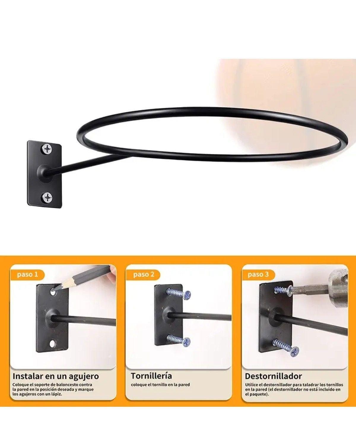 Soporte De Almacenamiento De Pared Para Cesta, Paquete De 6-2
