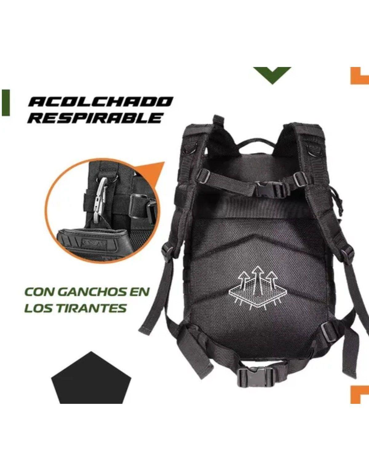 Mochila Tactica Militar Outdoor Pentagon 45l Impermeable Color Negro-3