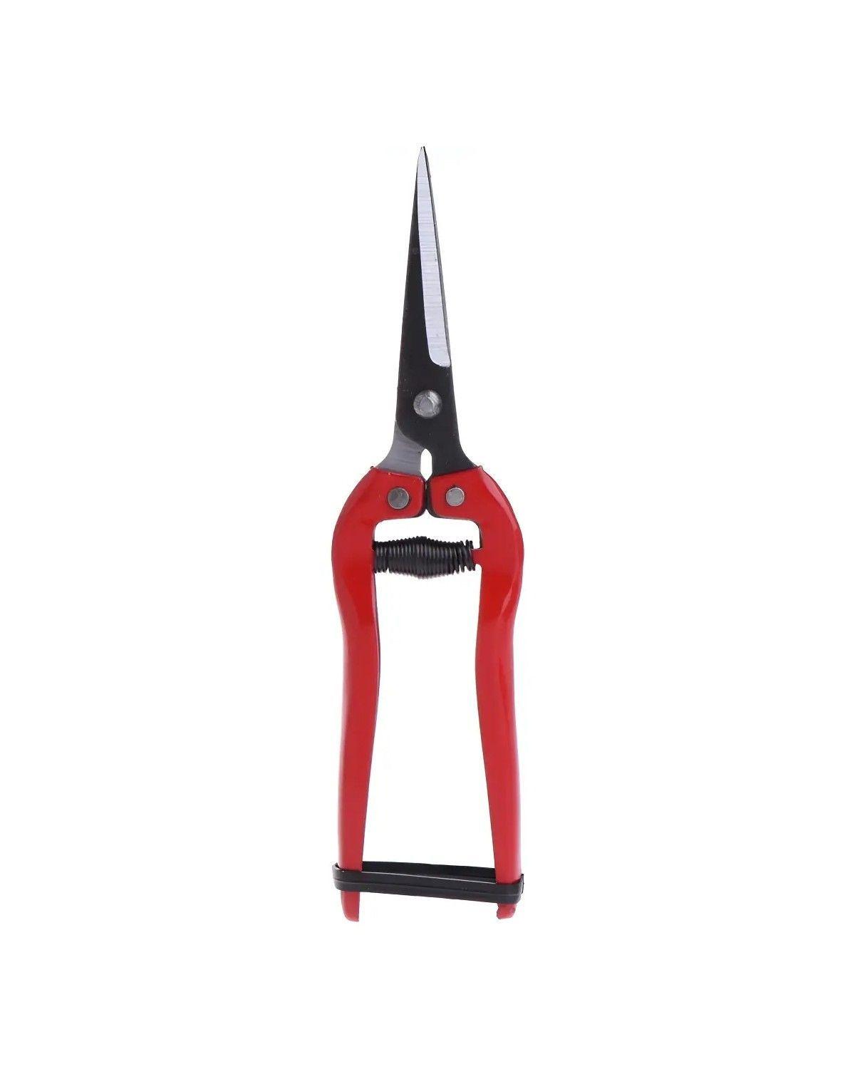 Tijera Podar Frutas Manual Acero al Carbono Jardinería Roja 19.3 cm-3