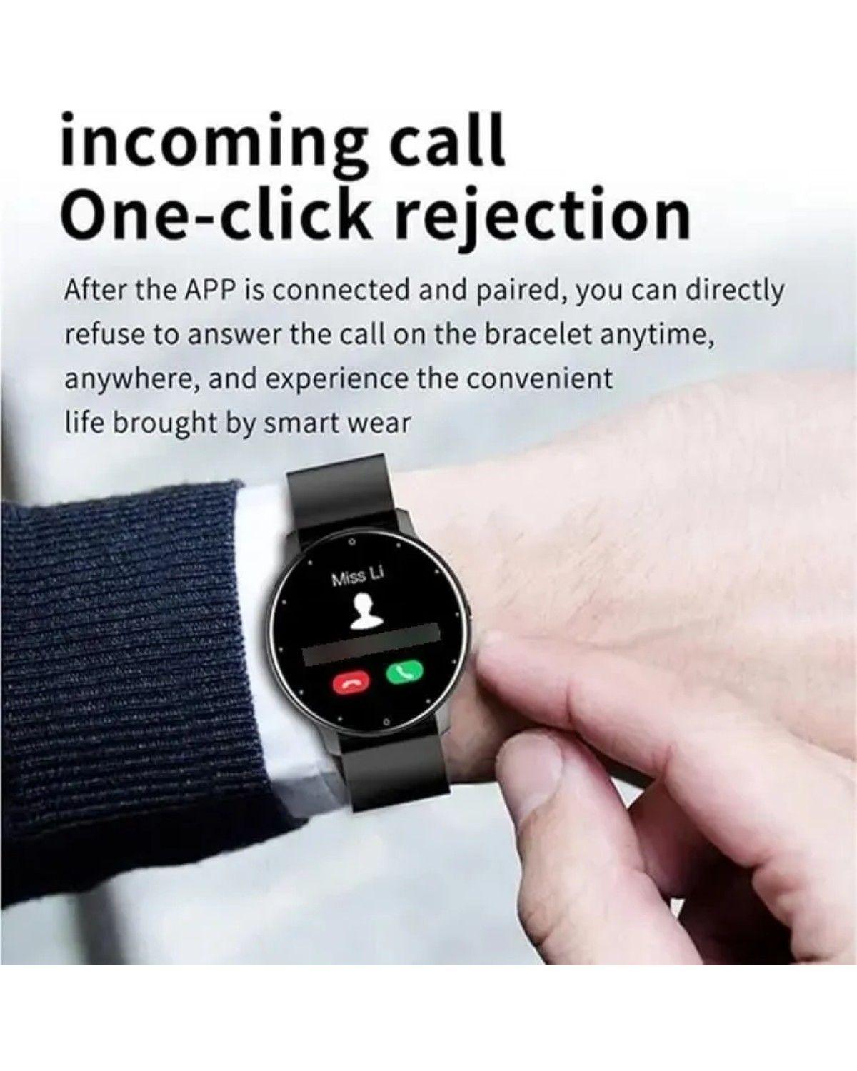Smartwatch , Pantalla Tft Táctil, Correa Azul-3