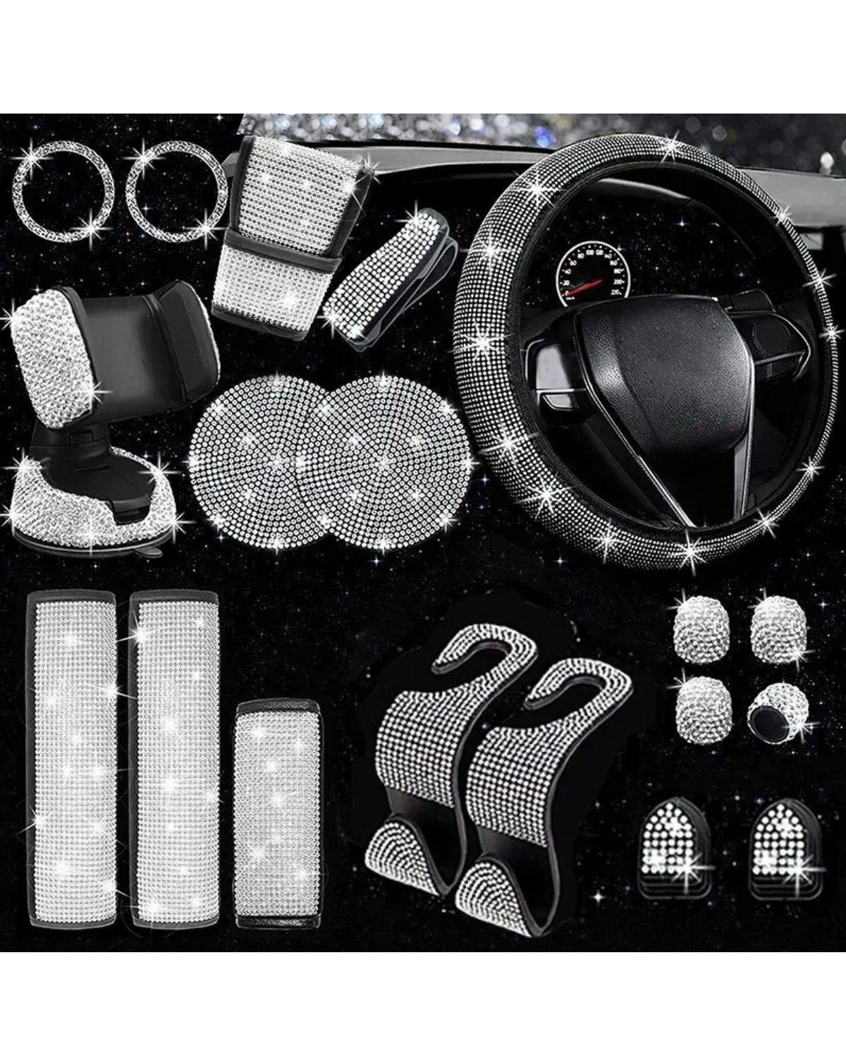 Funda De Volante Con Accesorios De Mujer Para Auto, 19 Pzas-2