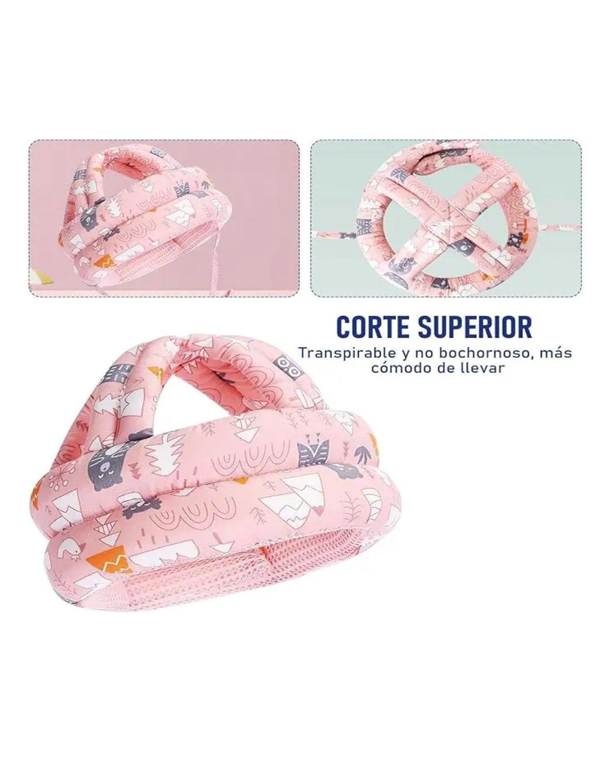 Casco Anticolisión Para Bebé Y Rodilleras + Calcetines-3