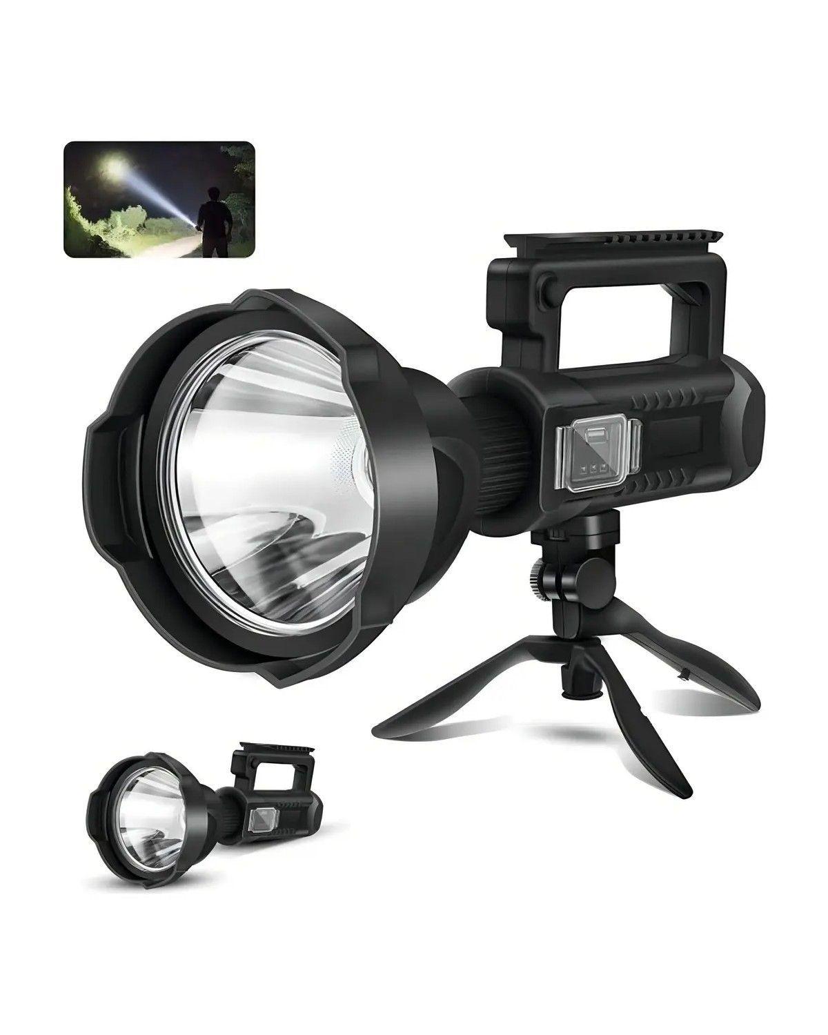 Linterna Táctica Recargable USB  Led 18000lm Con Trípode Para Caza-4