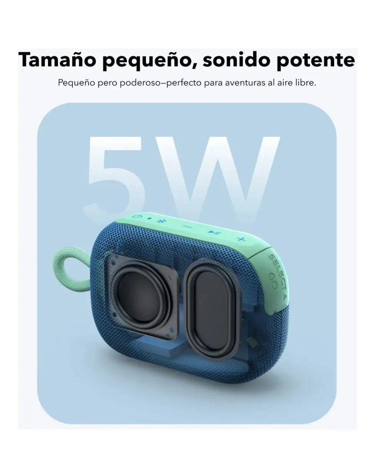 Parlante Bluetooth Inalámbrico, Diseño portátil y ligero-2