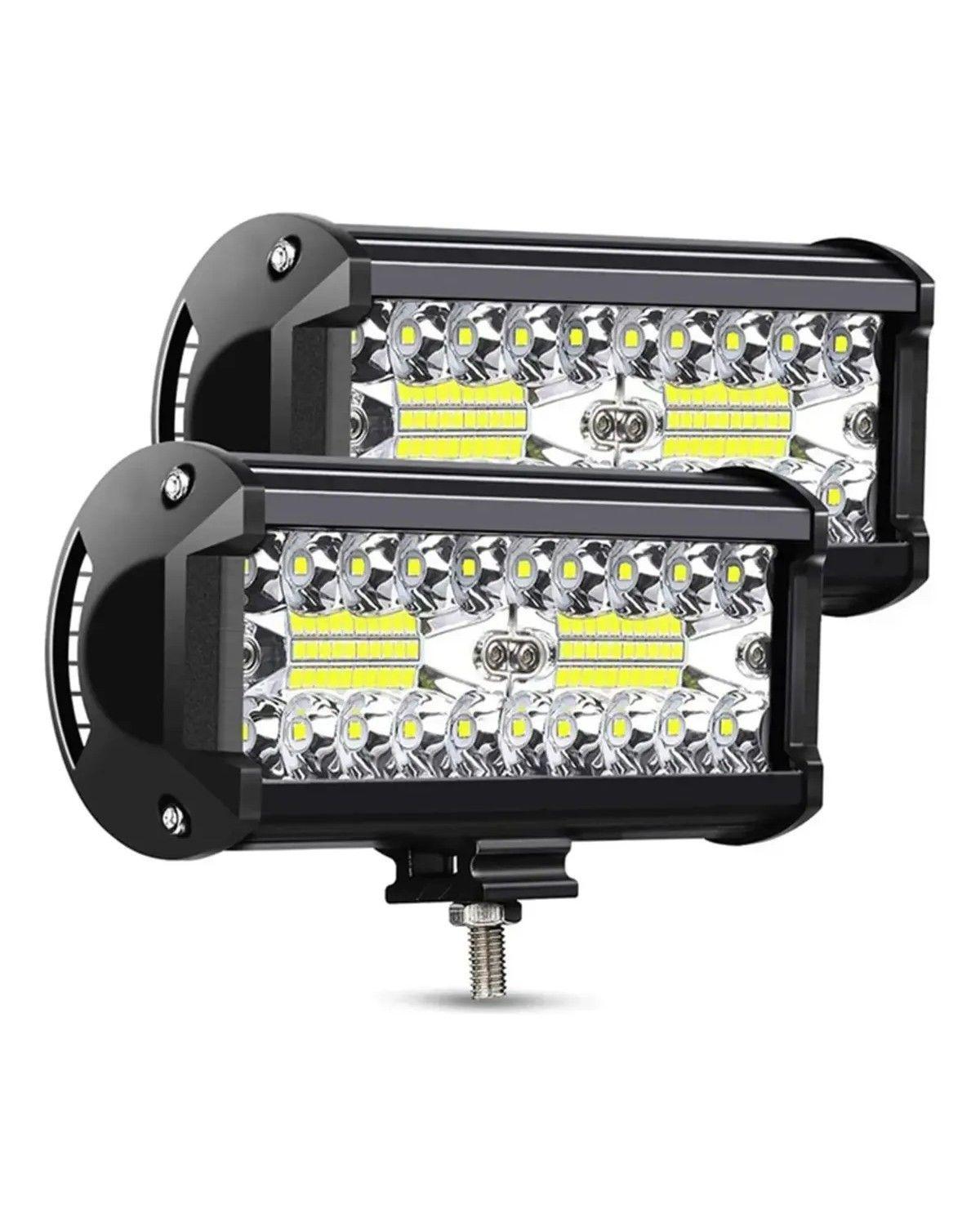 Focos Led Neblinero Barra Recta 120w Premium, 2 Unidades-0