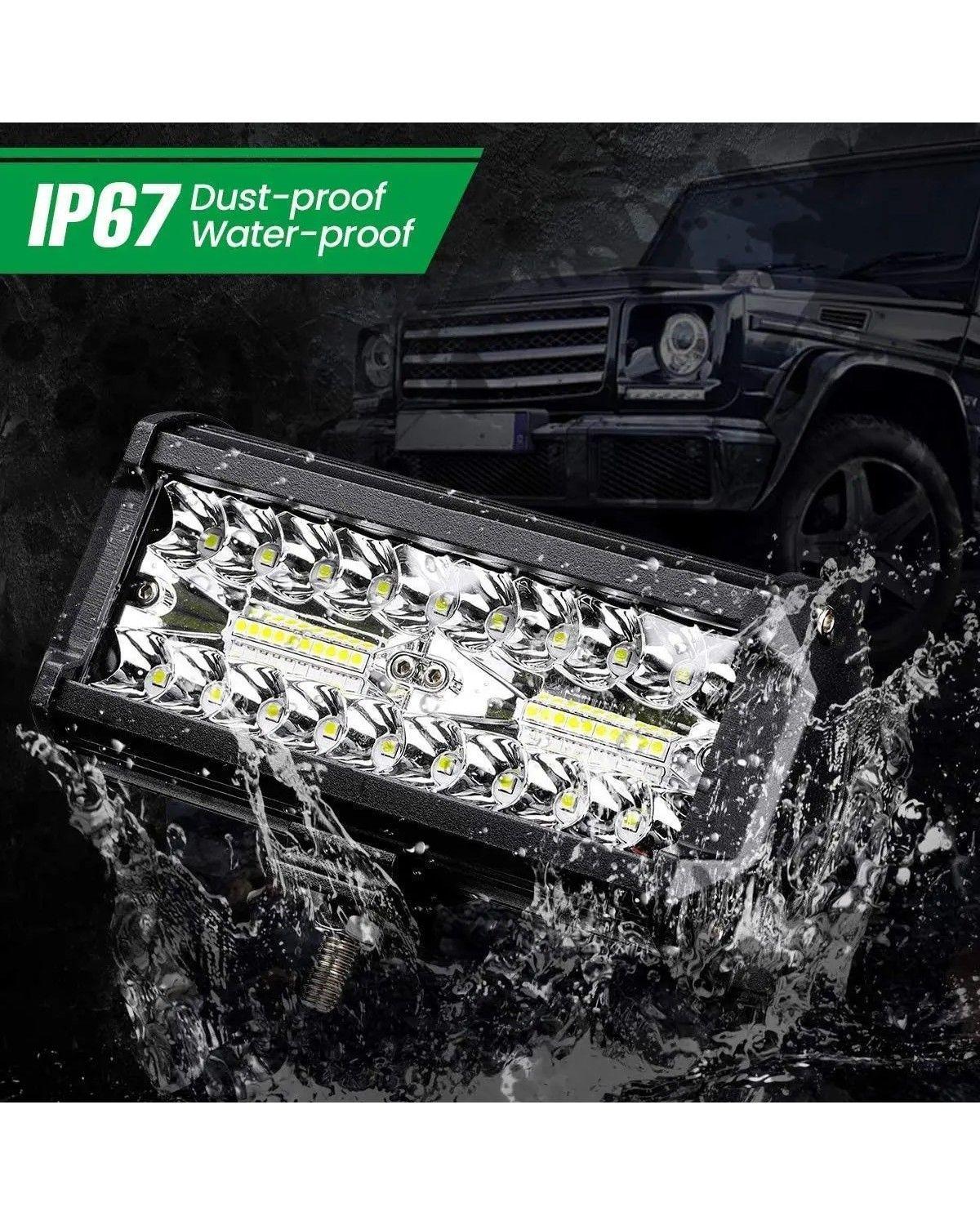 Focos Led Neblinero Barra Recta 120w Premium, 2 Unidades-4