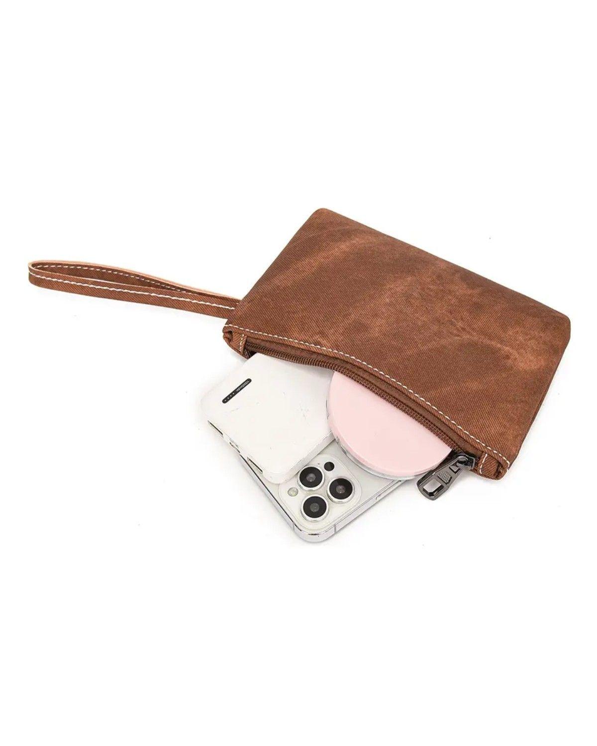Mochila Cartera Duostyle Cuero Pu Con Monedero Versáti Color Marrón claro Diseño de la tela-3