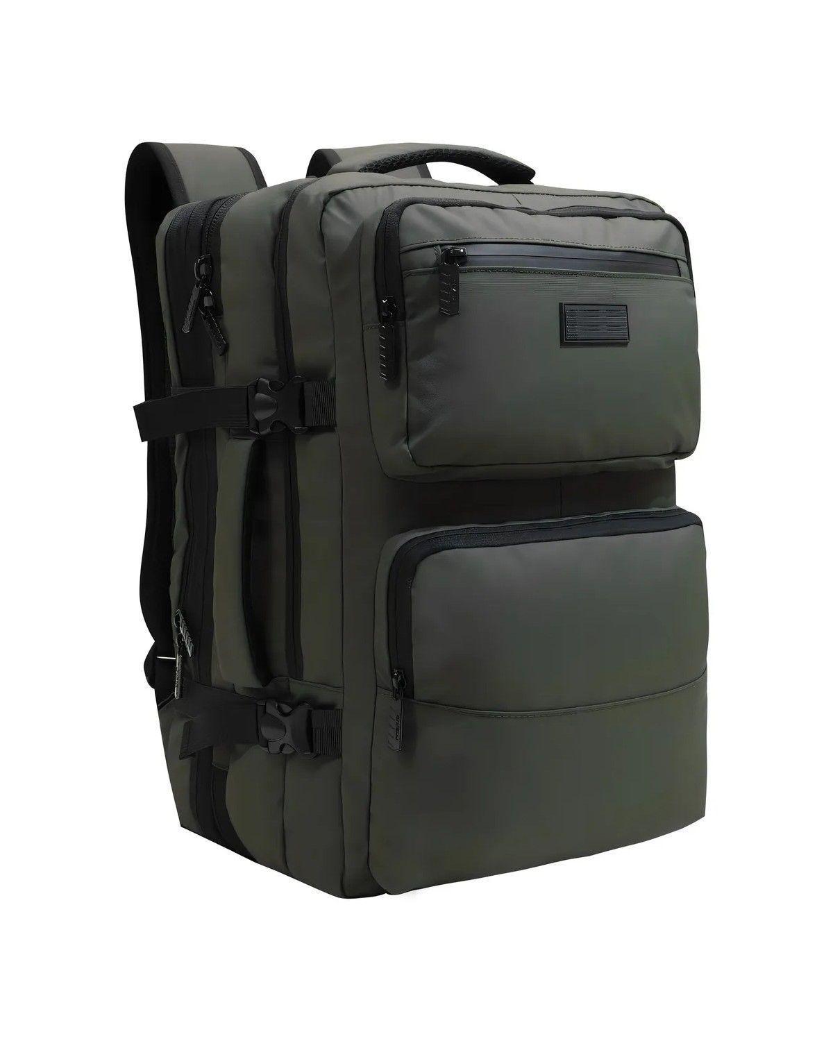 Mochila Viaje Expandible Reverse Verde-0