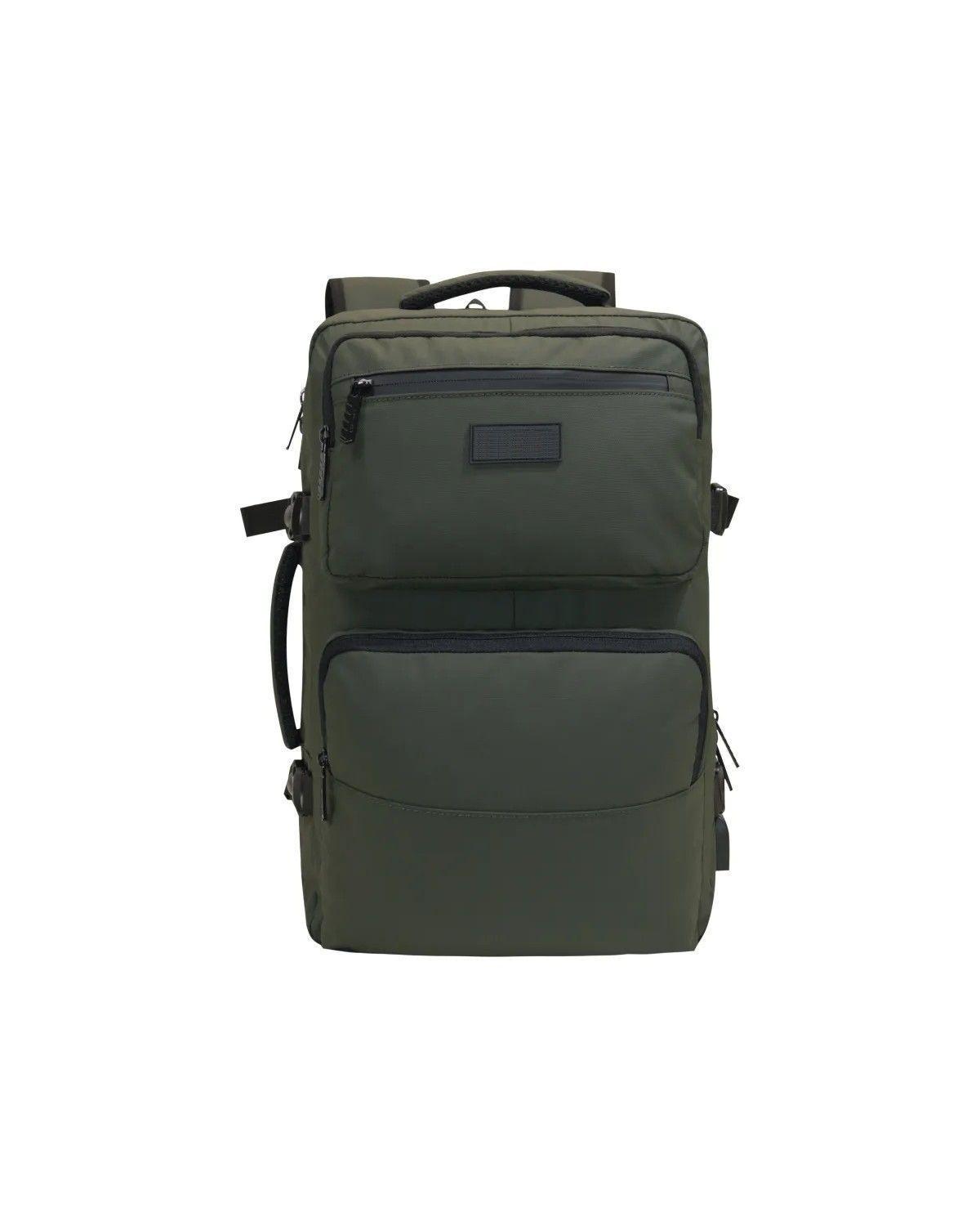 Mochila Viaje Expandible Reverse Verde-1