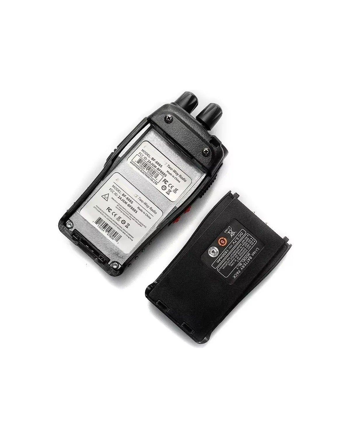 Radios Walkie Talkie Bf-888s Set 4 Recargables Por Usb Con Linterna Led Radio De Comunicacion-1