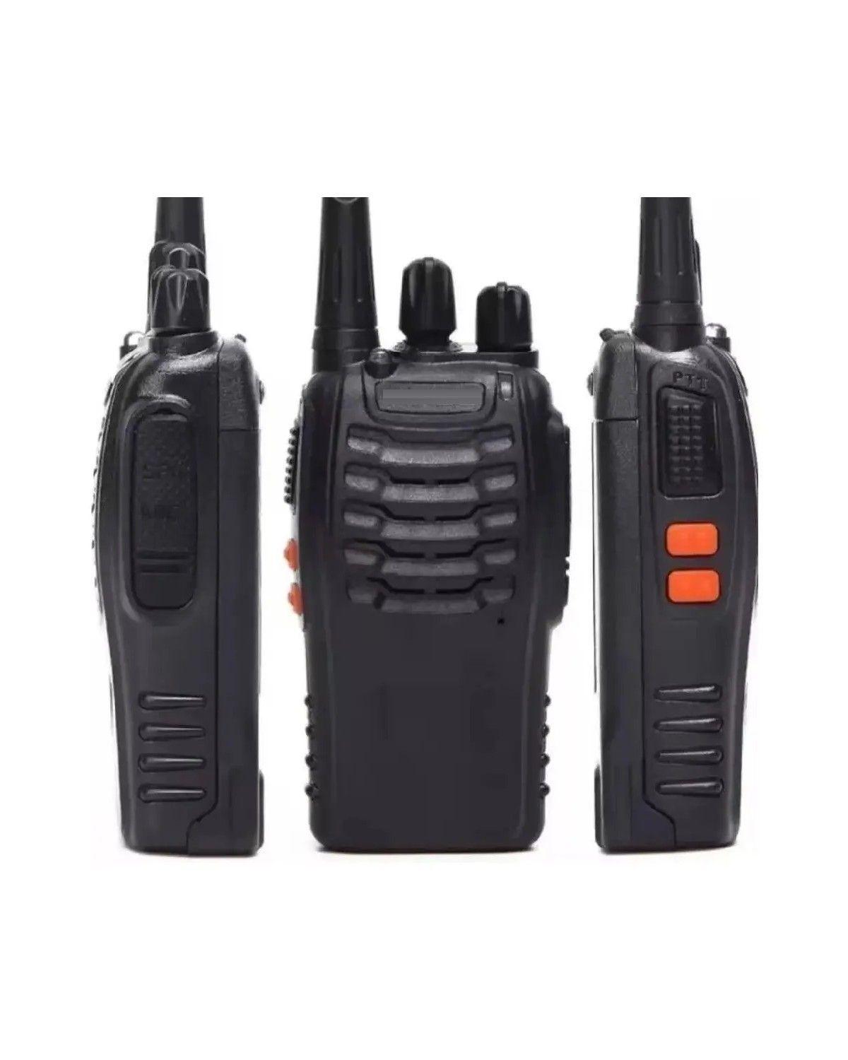 Radios Walkie Talkie Bf-888s Set 4 Recargables Por Usb Con Linterna Led Radio De Comunicacion-3