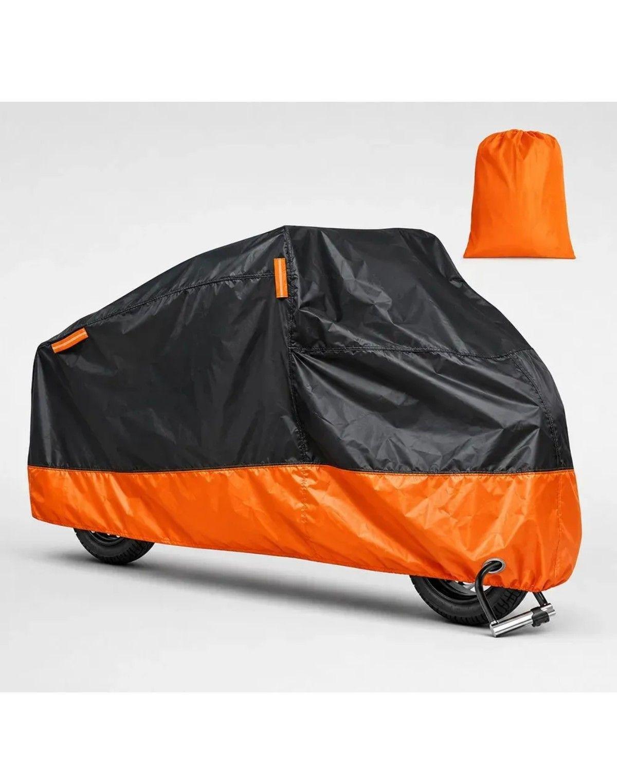 Funda Impermeable 100% Protector Cubre Motos Bicicletas Xl Negro-0