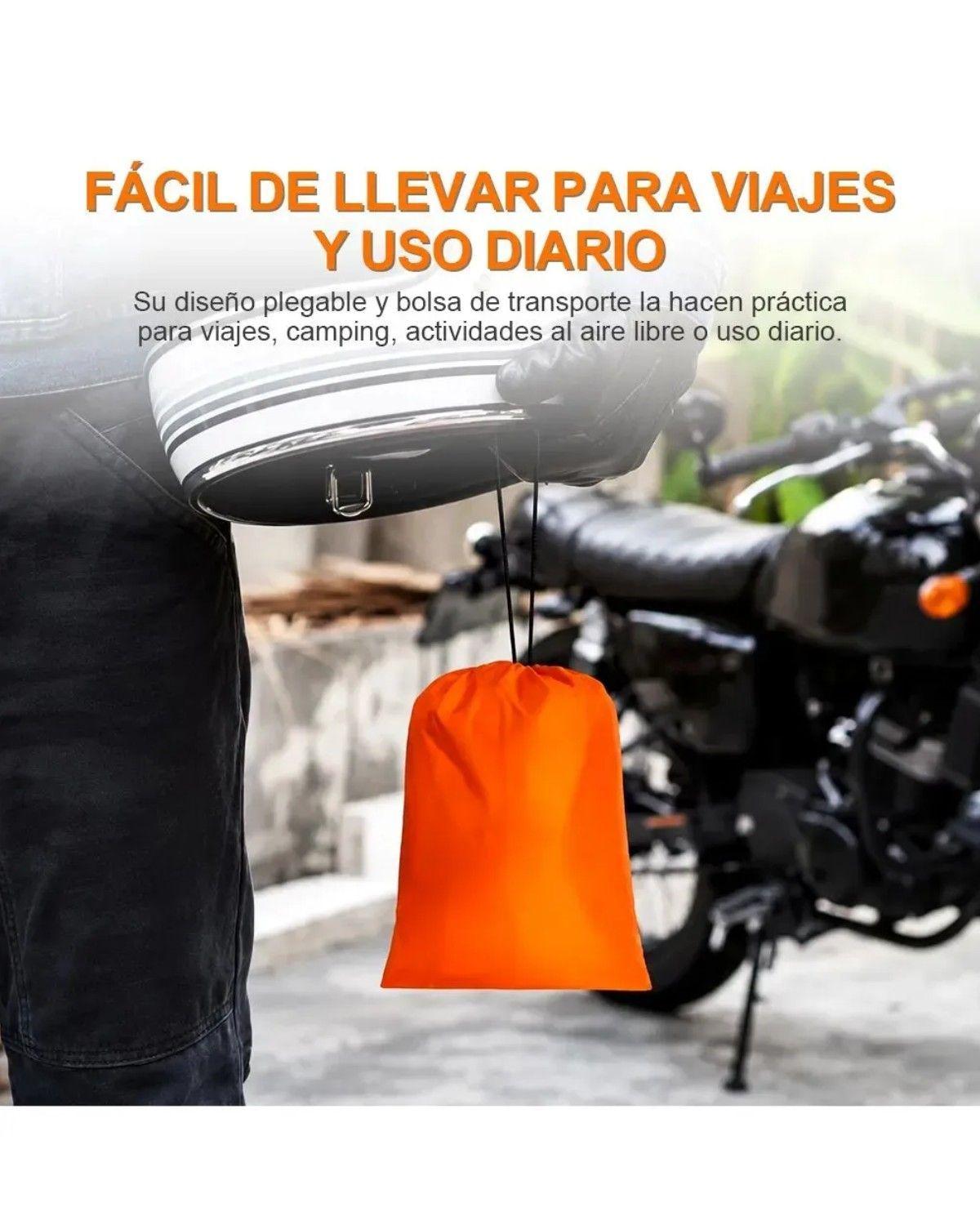 Funda Impermeable 100% Protector Cubre Motos Bicicletas Xl Negro-4