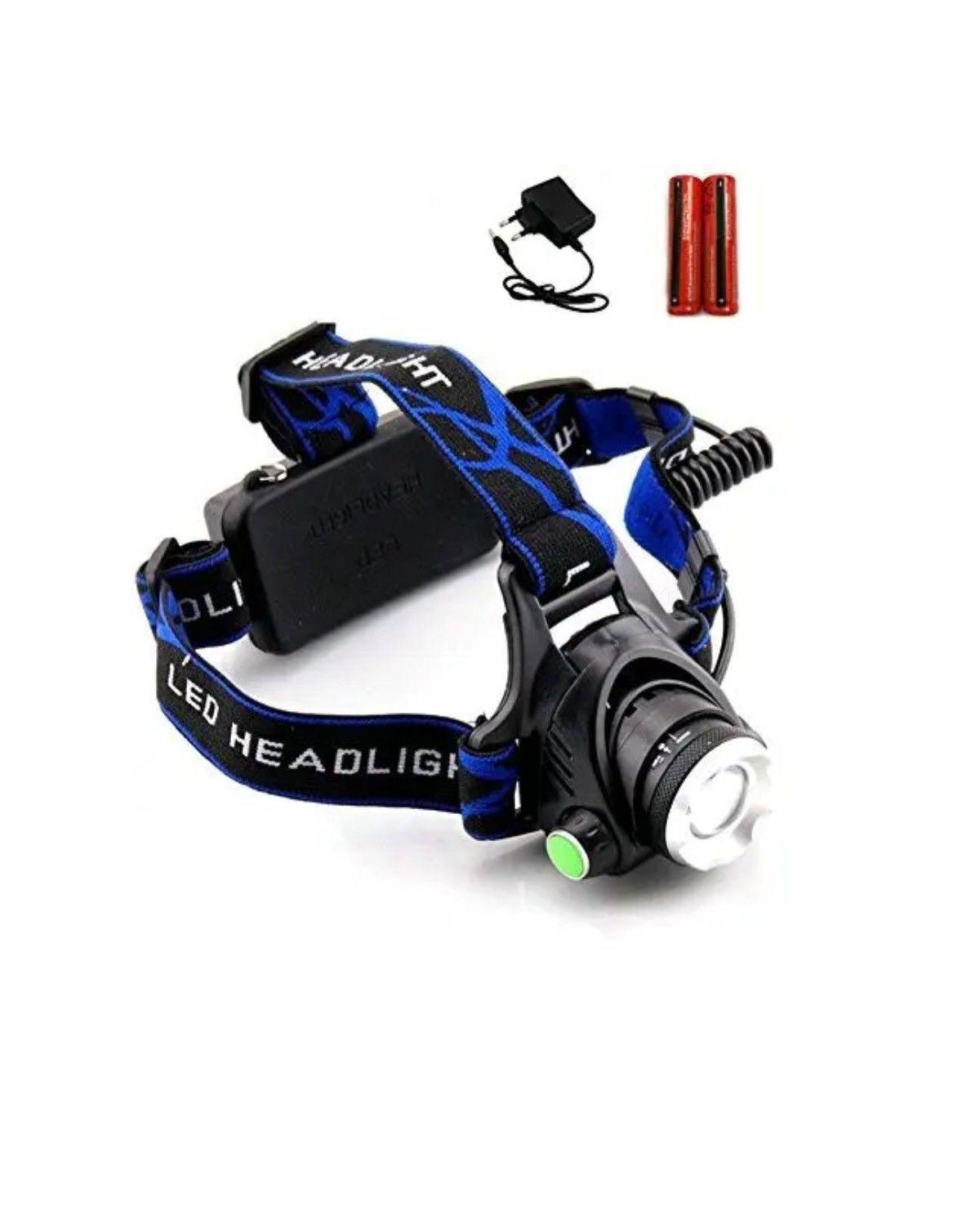 Pack X3 Linterna Frontal Led De Cabeza Recargable 1600 L-2