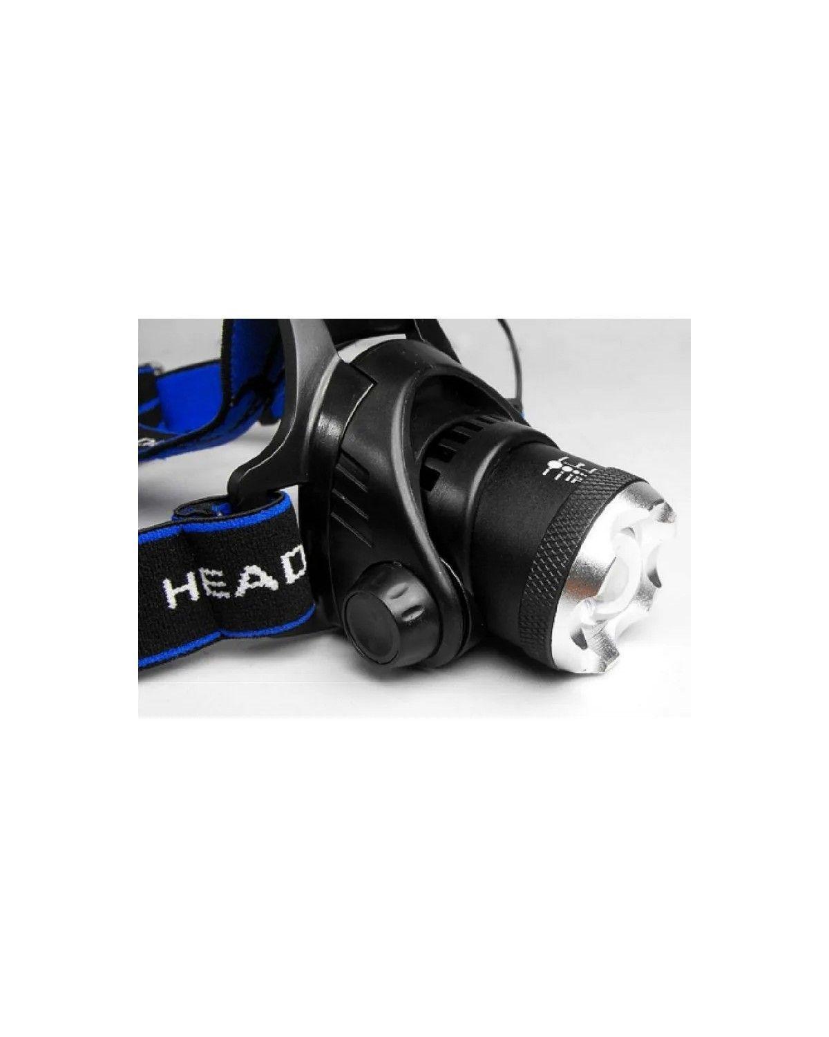 Pack X3 Linterna Frontal Led De Cabeza Recargable 1600 L-3