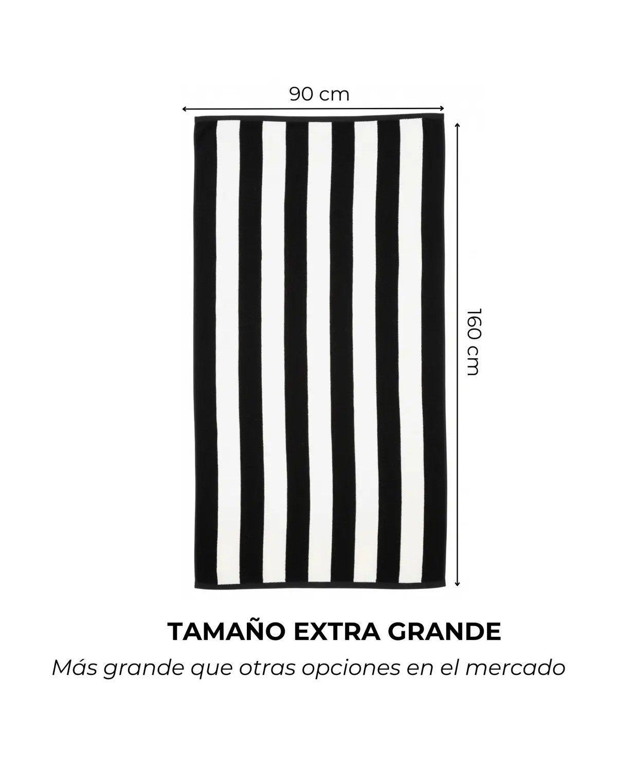 Toalla de Playa de Microfibra 160x90 cm con Bolso para Secado Rápido-1