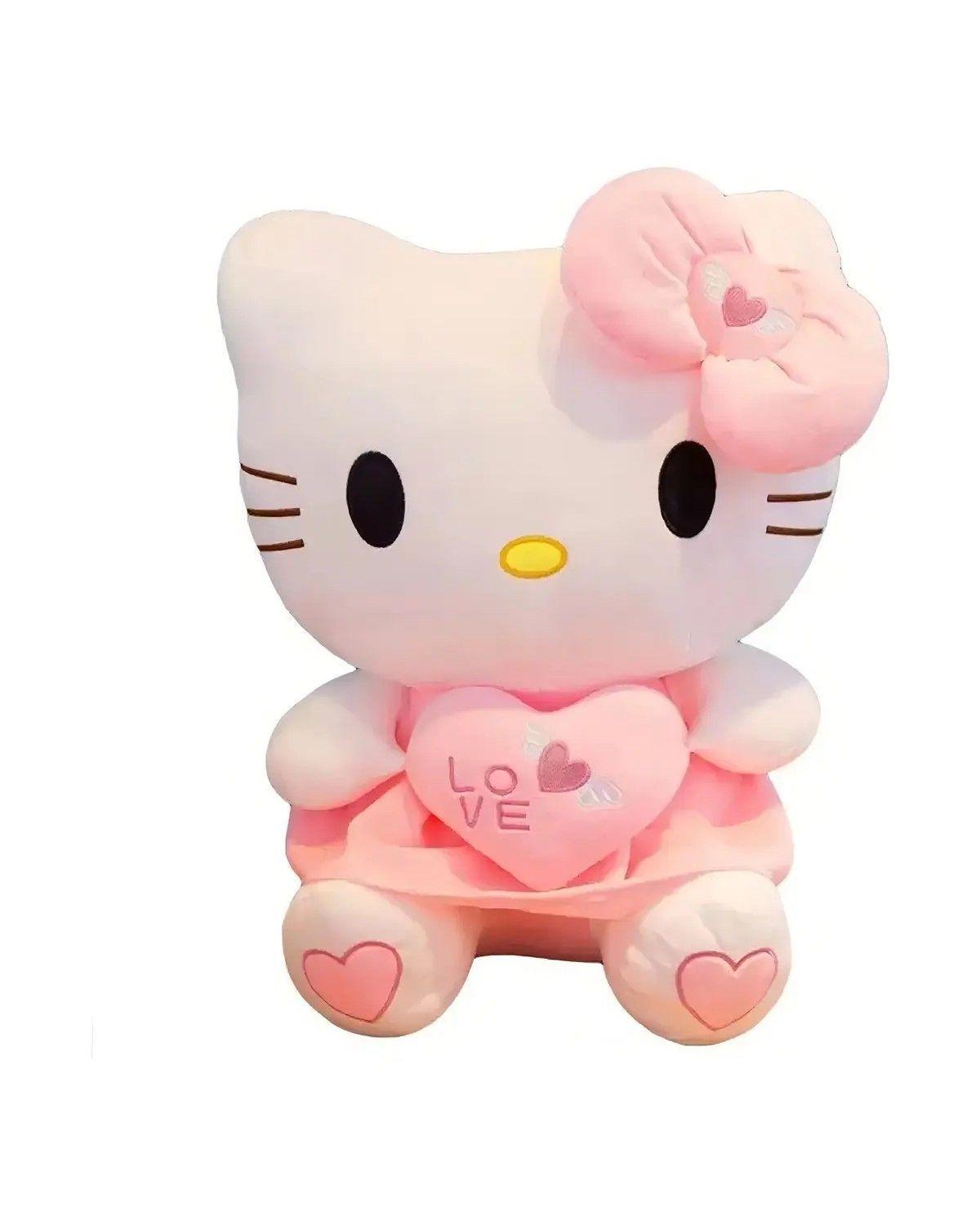Peluche Hello Kitty Kawaii Cm 35 Terciopelo Suave De Felpa-0