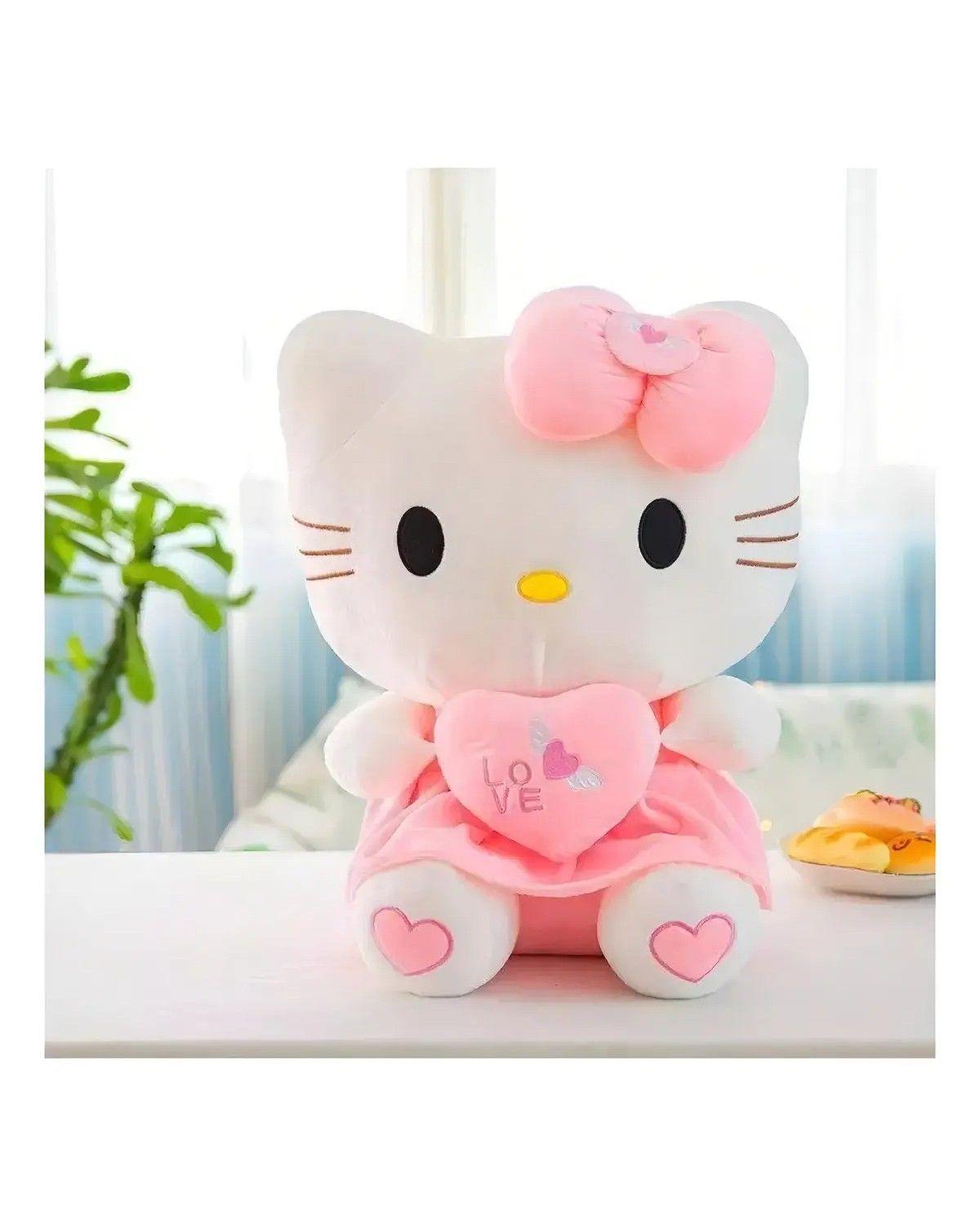 Peluche Hello Kitty Kawaii Cm 35 Terciopelo Suave De Felpa-1