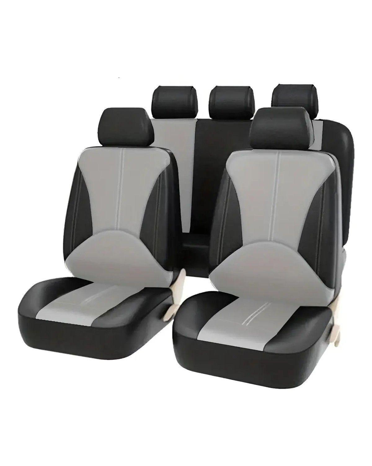 Set Funda Cubre Asientos Ecocuero 9pc-0