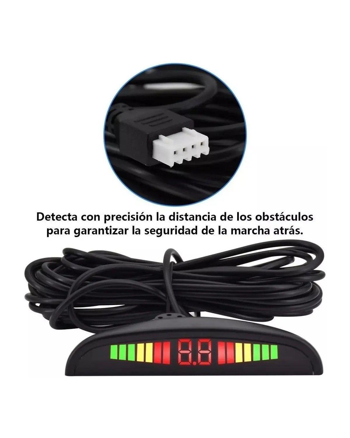 Sensor Retroceso Para Auto Display Kit Completo-3