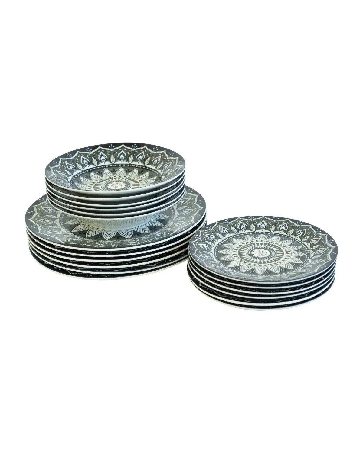 Set de Vajilla Porcelana 18 Piezas Diseño Gabrielle Mandala-2