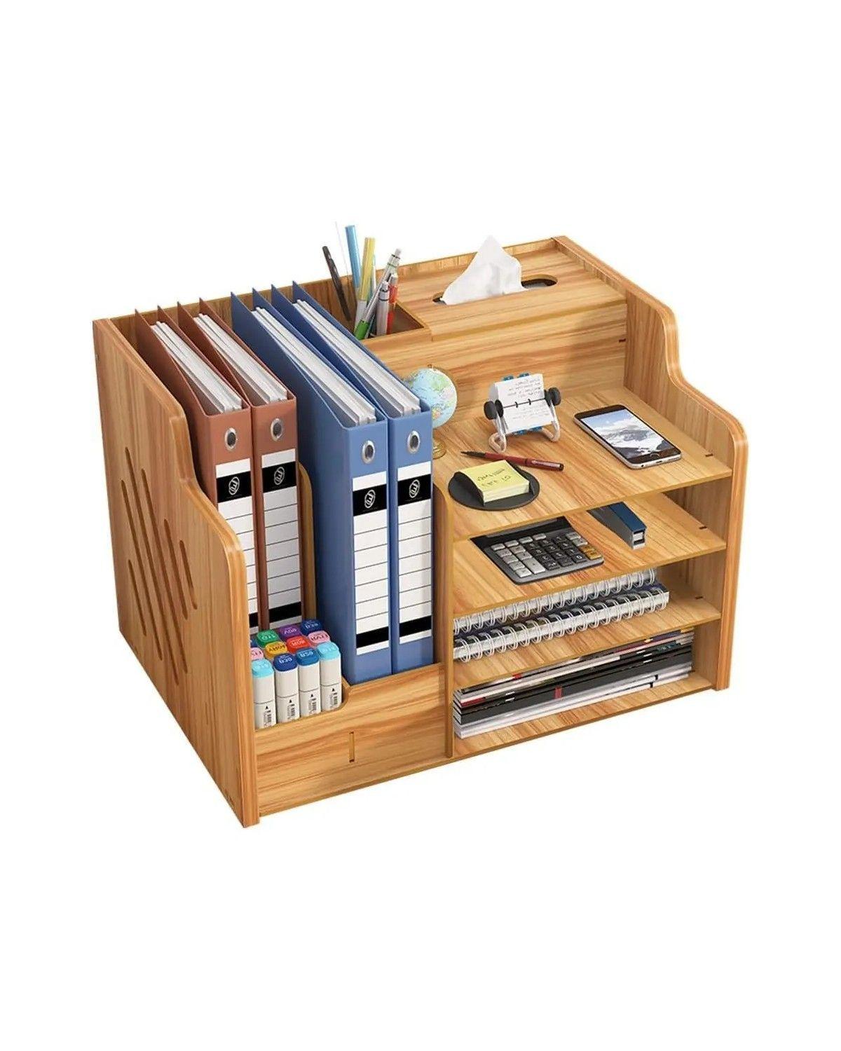Organizador De Escritorio De Madera Para Oficina-0