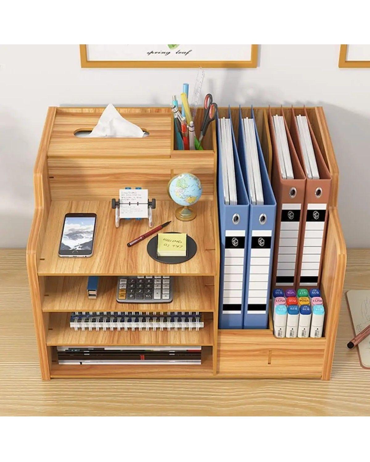 Organizador De Escritorio De Madera Para Oficina-2