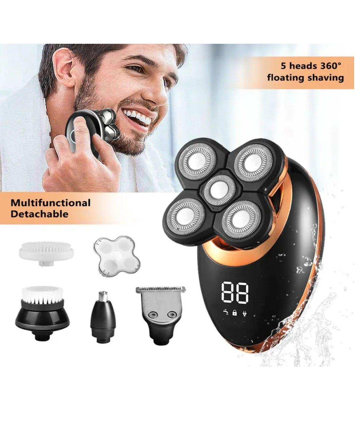 Afeitadora Electrica 5 En 1 Rasuradora De Cabeza Y Cuerpo-2